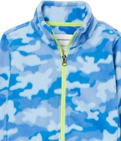 img 1 attached to Stay Warm in Style: Amazon Essentials Boys' Polar Fleece Full-Zip Mock Jacket