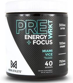 img 4 attached to 🏋️ MDRN Athlete PreWRKT: Keto-Friendly Pre-Workout Supplement for Enhanced Energy, Focus, Strength, Endurance, Incredible Pump & Blood Flow - Miami Vice Flavor (Piña Colada/Strawberry), 40 Scoops
