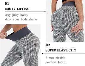 img 2 attached to 🍑 Boost Your Booty with TIK Tok Leggings: Workout, Yoga & Running Tights for Women