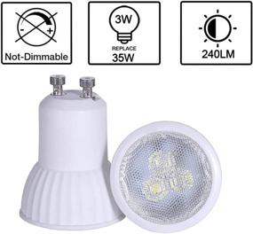 img 1 attached to MR11 GU10 35Mm Mini LED 3W Spotlight Small Bulb Replace 35W Halogen Bulb Equivalent GU10 LED Spotlight 6000K Daylight White (10Pcs Cool White 5000K-6000K)