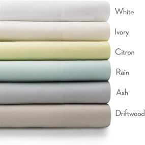 img 1 attached to King Size MALOUF 100% Rayon from Bamboo Sheet Set in Ash Color