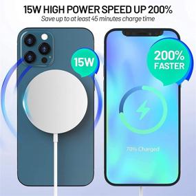 img 3 attached to 🔌 20W PD Power Adapter Wireless Charger, Fast Wireless Charging Pad with USB-C for iPhone 8/8+/iPhone 12/11/11 Pro/XS Max