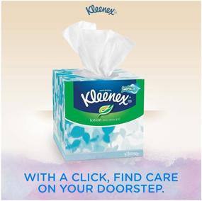 img 1 attached to 💦 4 Pack of Kleenex Facial Tissues with Soothing Lotion, 120 ct Each