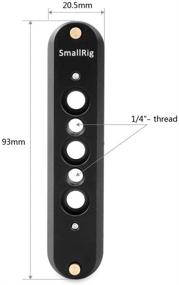 img 2 attached to SMALLRIG Safety NATO Rail - 93mm Long for NATO Handle Camera Cage, EVF Monitor Mount (Model: 1933)