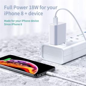 img 3 attached to 🔌 Быстрая настенная зарядка JDB PD 3.0 USB C - Совместимый с Power Delivery 3.0 с iPhone, Galaxy, iPad, AirPods и всеми устройствами для зарядки через USB C.