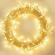 🔦 enhance your décor with filfom 36ft/100led battery operated string lights: ip65 waterproof & timer function, ideal for bedroom, christmas parties, outdoor & indoor decorations (warm white) логотип