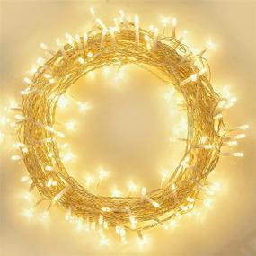 img 4 attached to 🔦 Enhance Your Décor with FilFom 36ft/100Led Battery Operated String Lights: IP65 Waterproof & Timer Function, Ideal for Bedroom, Christmas Parties, Outdoor & Indoor Decorations (Warm White)