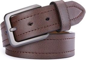 img 3 attached to 👔 Classic Casual Men's Leather Accessories for Belts by Gallery Seven