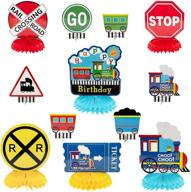 osnie railroad honeycomb centerpieces decorations logo