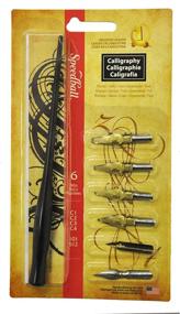 img 4 attached to ✒️ Speedball Calligraphy Pen Set - 1 Penholder with 4 Nibs and 2 Pen Tips