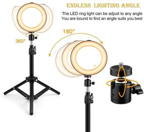img 3 attached to Selfie Tripod Ringlight YouTube Photography