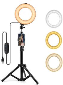 img 4 attached to Selfie Tripod Ringlight YouTube Photography