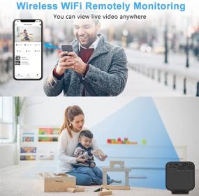 img 2 attached to 📷 Versatile Mini Spy Camera: WiFi Wireless Hidden Cam with Full HD 1080P, Night Vision & Motion Detection - Perfect for Home, Office, Car, Indoor or Outdoor Security