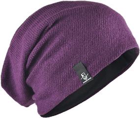 img 4 attached to 🧢 FORBUSITE Long and Oversized Slouch Beanie for Men and Women, Ideal for Summer and Winter, Skull Cap B010