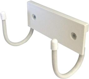img 4 attached to Mabel Home Wall-Mounted Ironing Board Hanger and Organizer Rack for Laundry Rooms (White)