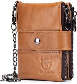 img 4 attached to BULLCAPTAIN Genuine Leather Blocking Capacity Men's Accessories in Wallets, Card Cases & Money Organizers