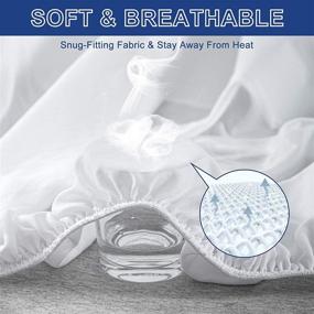 img 1 attached to Baceight Waterproof Protector Breathable Hypoallergenic