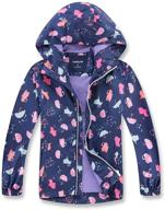 🧥 mgeoy lightweight cotton raincoats for girls - waterproof hooded rain jackets windbreakers for kids логотип