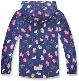 img 3 attached to 🧥 MGEOY Lightweight Cotton Raincoats for Girls - Waterproof Hooded Rain Jackets Windbreakers for Kids