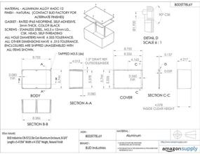 img 1 attached to 🔍 BUD Industries CN 5712 Aluminum Enclosure with Enhanced SEO