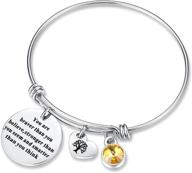 braver than you believe birthday bracelet with birthstone & heart tree of life logo