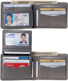 img 3 attached to Alpine Swiss Passcase Leather Collection Men's Accessories