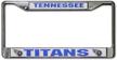 tennessee titans chrome licensed plate logo