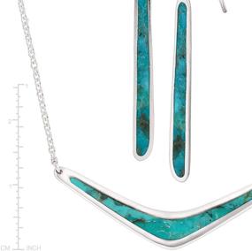 img 1 attached to Silpada Boomerang Necklace Turquoise Compressed