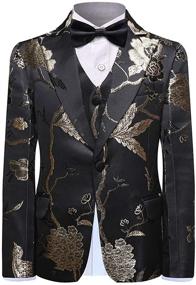 img 3 attached to 👔 SWOTGdoby Paisley Embroidered Boys' Blazer for Suits & Sport Coats