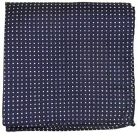 🧣 pindot patterned pocket square with woven design logo
