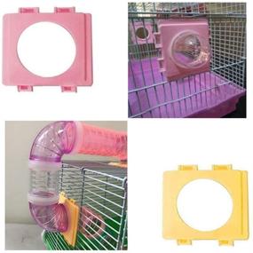 img 1 attached to 🐹 Baihui Hamster Cage Connection Board Metro Cage Replacement Tube Connector - Durable and Flexible Accessories for Small Pets