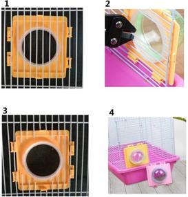 img 2 attached to 🐹 Baihui Hamster Cage Connection Board Metro Cage Replacement Tube Connector - Durable and Flexible Accessories for Small Pets