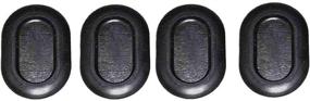 img 3 attached to 🚙 Premium Upper Bound 4 Floor Drain Plugs for 1999-2006 Jeep Wrangler TJ - Ideal Rubber Oval Covers - Hole Size: 2"x 1-3/8