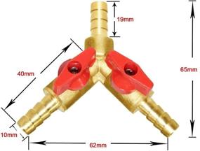 img 1 attached to Joyway Shaped Union Intersection Fitting for Hydraulic, Pneumatic, and Plumbing Applications