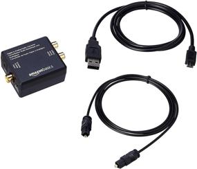 img 4 attached to Amazon Basics 96KHz DAC Цифровой оптический аналоговый адаптер конвертер аудио с RCA разъемом + пакет кабелей Fiber & Coax