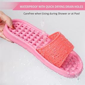 img 2 attached to Acupressure Slippers Reflexology Non Slip Water Proof