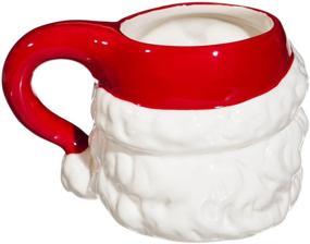 img 2 attached to 🎅 Cypress Home Vintage Santa Ceramic Mug 14oz - Festive Christmas Coffee Cup