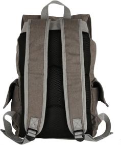 img 3 attached to Innturt Classic Canvas Backpack Rucksack Backpacks