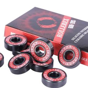 img 3 attached to 🛼 Rollerex Titan 608-2RS Lubricated Ceramic Skate Bearings (8-Pack) with Silicon Nitride - Perfect for Inline, Roller Blade, Rollerskate, Skateboard, RipStik & More