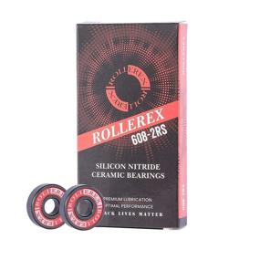 img 1 attached to 🛼 Rollerex Titan 608-2RS Lubricated Ceramic Skate Bearings (8-Pack) with Silicon Nitride - Perfect for Inline, Roller Blade, Rollerskate, Skateboard, RipStik & More