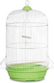 img 1 attached to 🐦 Classic Round Bird Cage by Prevue Hendryx SP31999G - Green, 1/2-inch