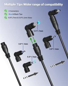 img 3 attached to 💡 65W 19V 3.42A Laptop Charger for Acer Aspire, Spin, Chromebook, and Ultrabook - Compatible with Aspire 1, 3, 5, E5, V5, R15, E5-575, A515-51, A515-54, R5-571TG, CB3, CB5, 14, 15 - High-quality AC Power Supply Cord with A13-045N2A and A11-065N1A Compatibility