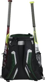 img 1 attached to Green Rawlings Baseball and Softball Backpack for Enhanced Sports Storage