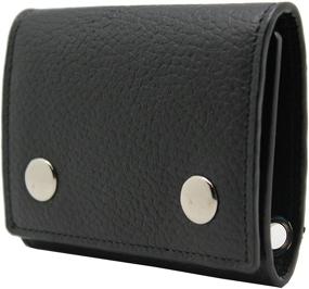 img 4 attached to Men's Trifold Leather Wallet with Window - Ideal Accessory for Wallets, Card Cases & Money Organization