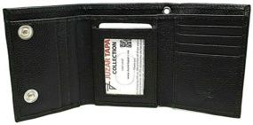 img 3 attached to Men's Trifold Leather Wallet with Window - Ideal Accessory for Wallets, Card Cases & Money Organization