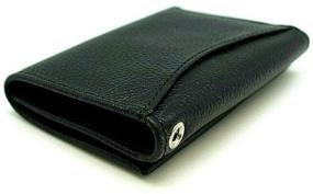 img 1 attached to Men's Trifold Leather Wallet with Window - Ideal Accessory for Wallets, Card Cases & Money Organization