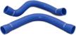 mishimoto mmhose-e36-92ibl silicone hose compatible with bmw e36 3-series 1992-1999 blue logo