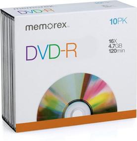 img 1 attached to 💿 Memorex 4.7 ГБ/16x DVD-R 10 штук в тонком корпусе