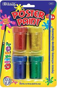 img 4 attached to 🎨 BAZIC Glitter Poster Paint - 72ml/2.44oz - Non-Toxic Kids Liquid Paint with Brush - Metallic Glitter Paint for Art Supplies, Crafts & Fun Hobbies - 1-Pack