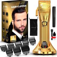 ovlux professional hair clippers for men with clipper guards, full-metal body and cordless beard grooming kit with charging base – hair clipper for barbers, golden gifts for men logo